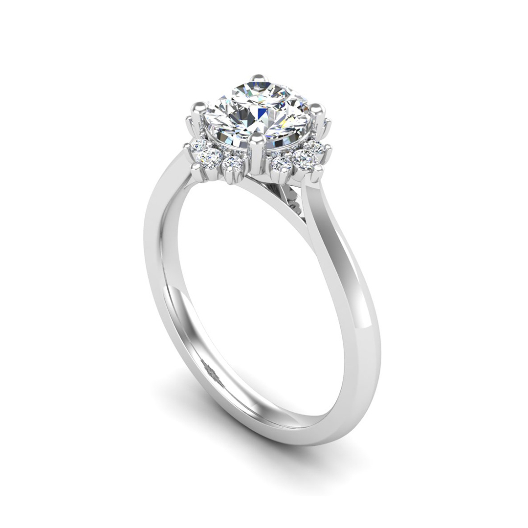 Saylor Halo Engagement Ring